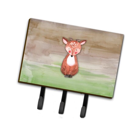 Carolines Treasures Baby Deer Watercolor Leash or Key Holder BB7442TH68